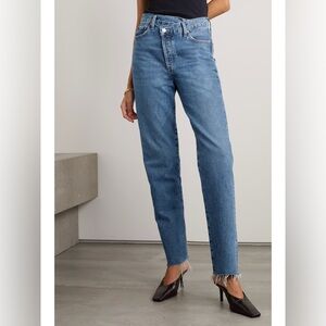 AGOLDE Criss Cross Straight Leg Jeans